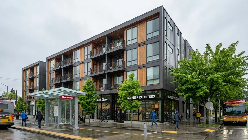 Mixed-use transit-oriented development example